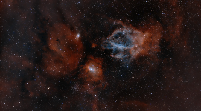 La nebulosa de la pinza la langosta (Sh2-157)